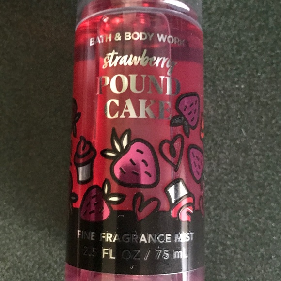 Bath & Body Works Strawberry Pound Cake Fine Fragrance Mist New 2.5 fl oz/75 ml - Picture 7 of 7